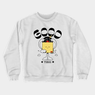 Good Vibes Vinyl Music Crewneck Sweatshirt